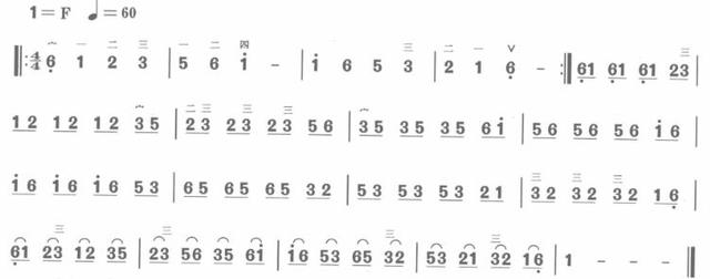 二胡F調（6. 3）弦把位技巧你都掌握了嗎？附練習簡譜