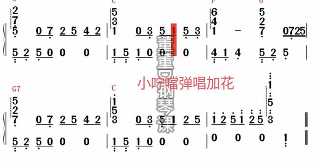 鋼琴流行即興入門必備（十六）諸如加花彈唱公式和弦