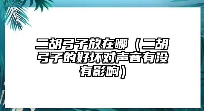 二胡弓子放在哪（二胡弓子的好壞對聲音有沒有影響）