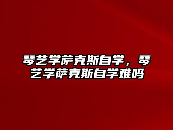 琴藝學薩克斯自學，琴藝學薩克斯自學難嗎