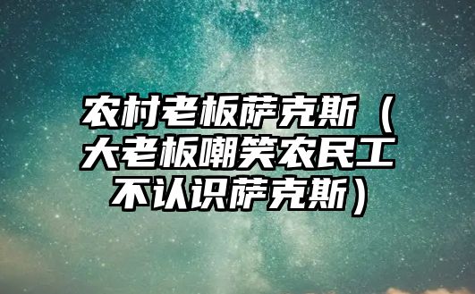 農村老板薩克斯（大老板嘲笑農民工不認識薩克斯）