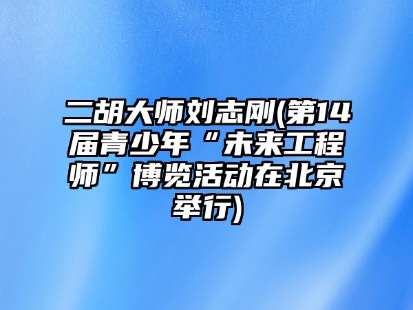 二胡大師劉志剛(第14屆青少年“未來工程師”博覽活動在北京舉行)