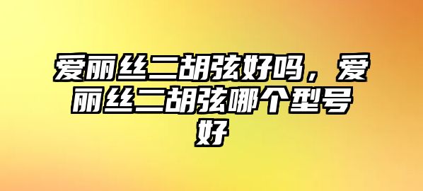 愛麗絲二胡弦好嗎，愛麗絲二胡弦哪個型號好