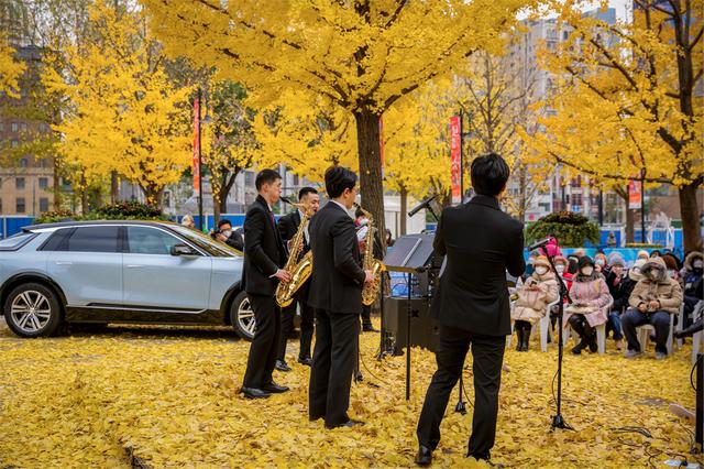 相約銀杏樹下，薩克斯四重奏奏響“冬日私語”