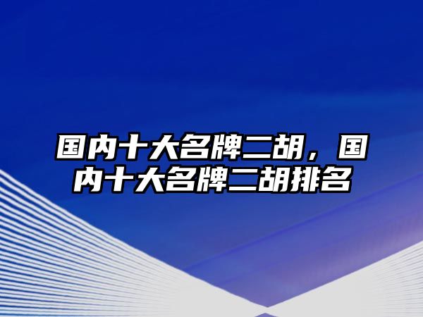 國(guó)內(nèi)十大名牌二胡，國(guó)內(nèi)十大名牌二胡排名