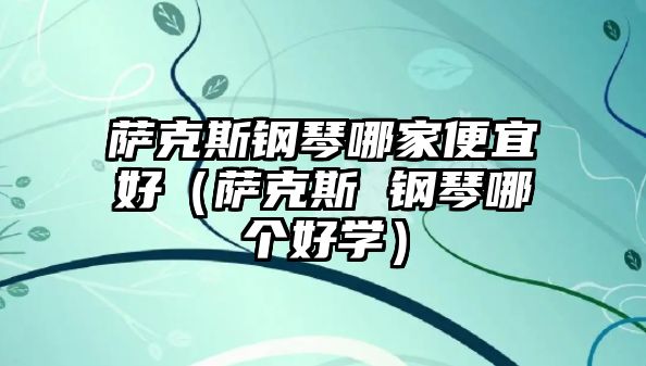 薩克斯鋼琴哪家便宜好（薩克斯 鋼琴哪個好學(xué)）