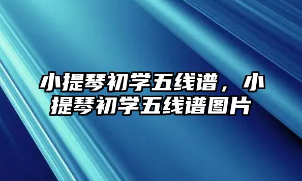 小提琴初學(xué)五線譜，小提琴初學(xué)五線譜圖片