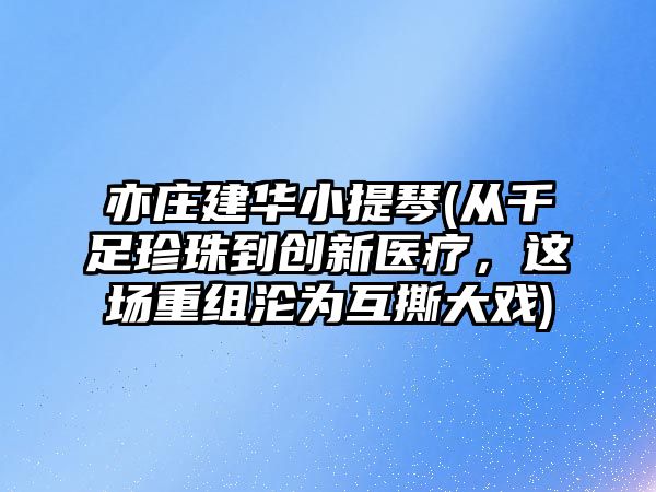 亦莊建華小提琴(從千足珍珠到創新醫療，這場重組淪為互撕大戲)