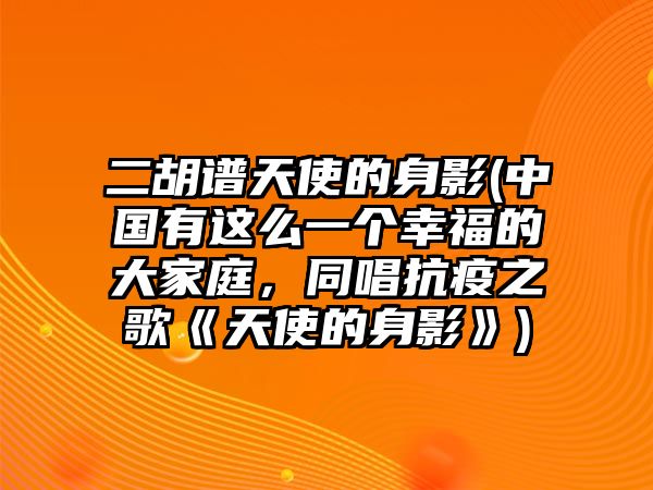 二胡譜天使的身影(中國有這么一個幸福的大家庭，同唱抗疫之歌《天使的身影》)