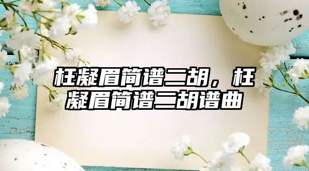 枉凝眉簡(jiǎn)譜二胡，枉凝眉簡(jiǎn)譜二胡譜曲