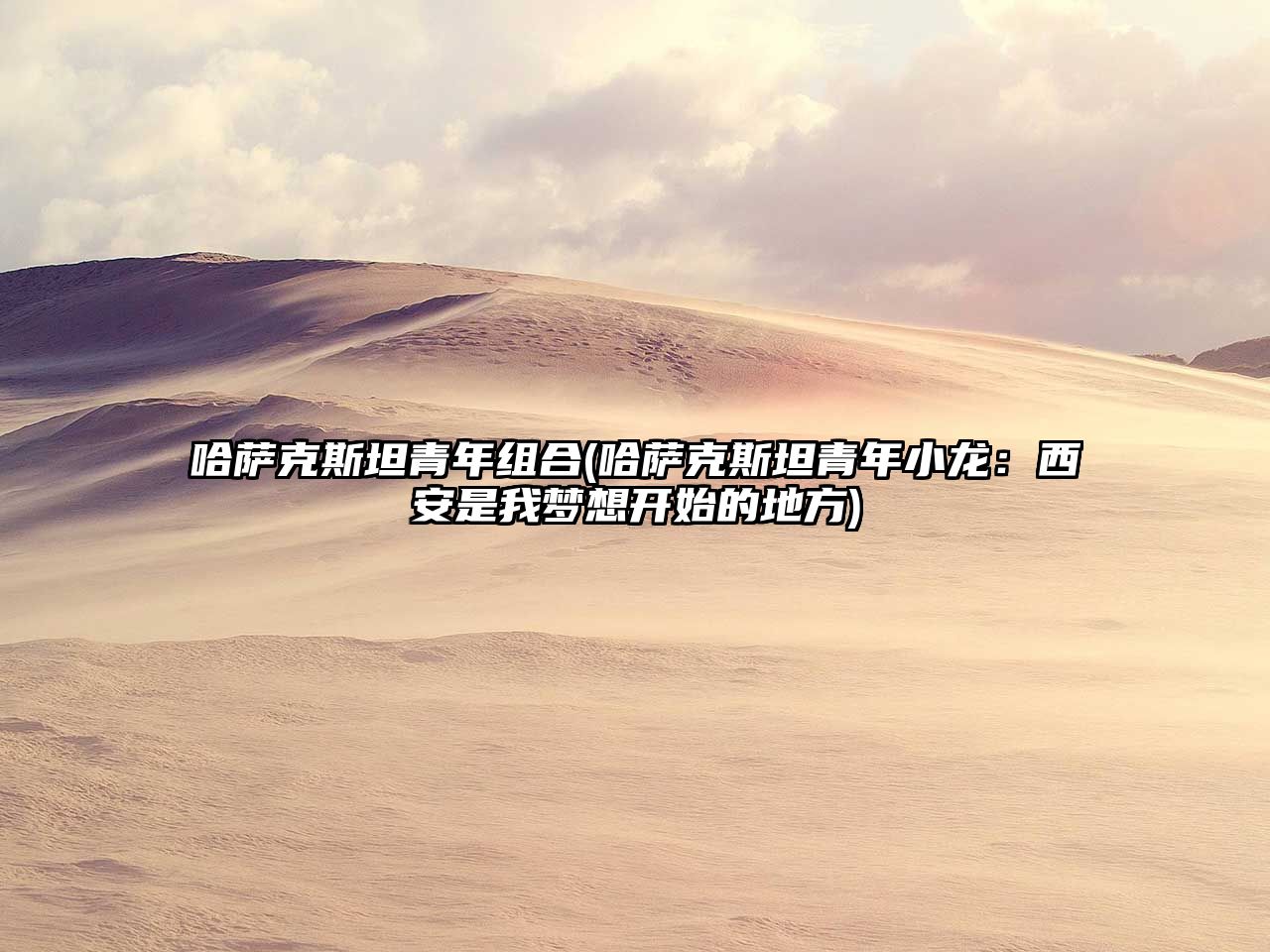 哈薩克斯坦青年組合(哈薩克斯坦青年小龍：西安是我夢想開始的地方)