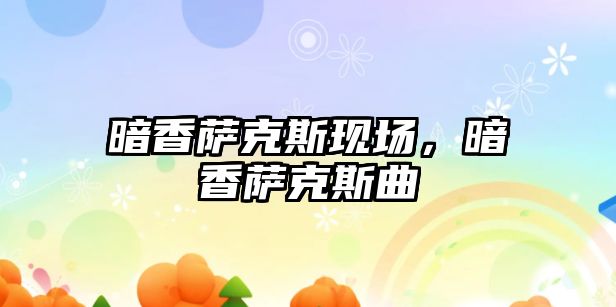 暗香薩克斯現場，暗香薩克斯曲