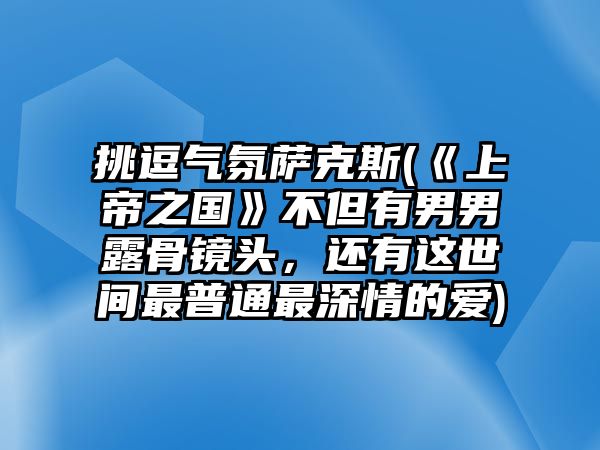 挑逗氣氛薩克斯(《上帝之國》不但有男男露骨鏡頭，還有這世間最普通最深情的愛)