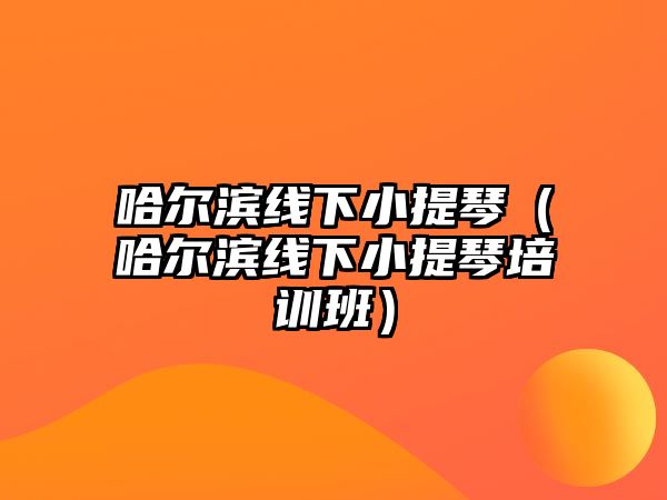 哈爾濱線下小提琴（哈爾濱線下小提琴培訓班）