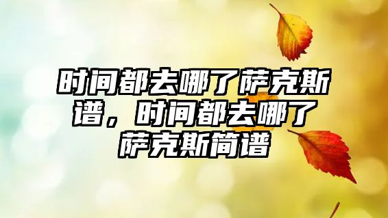 時間都去哪了薩克斯譜，時間都去哪了薩克斯簡譜