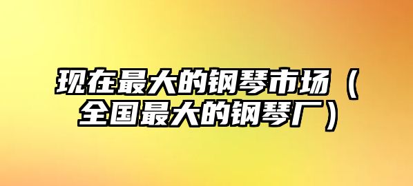 現在最大的鋼琴市場（全國最大的鋼琴廠）