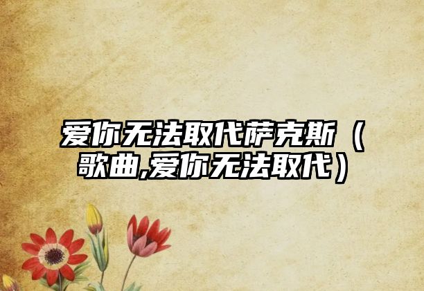 愛你無法取代薩克斯（歌曲,愛你無法取代）