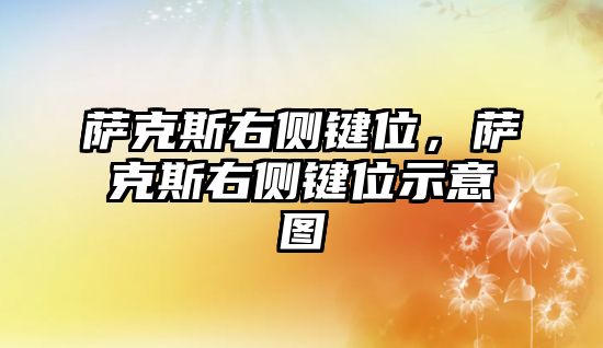 薩克斯右側(cè)鍵位，薩克斯右側(cè)鍵位示意圖