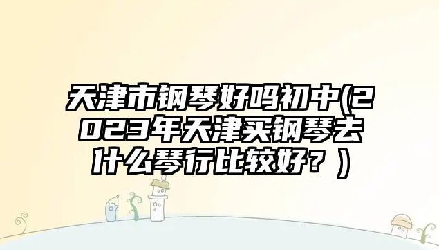 天津市鋼琴好嗎初中(2023年天津買鋼琴去什么琴行比較好？)