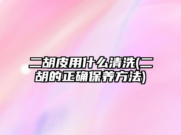 二胡皮用什么清洗(二胡的正確保養方法)