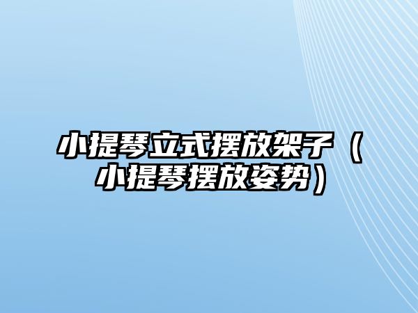 小提琴立式擺放架子（小提琴擺放姿勢）