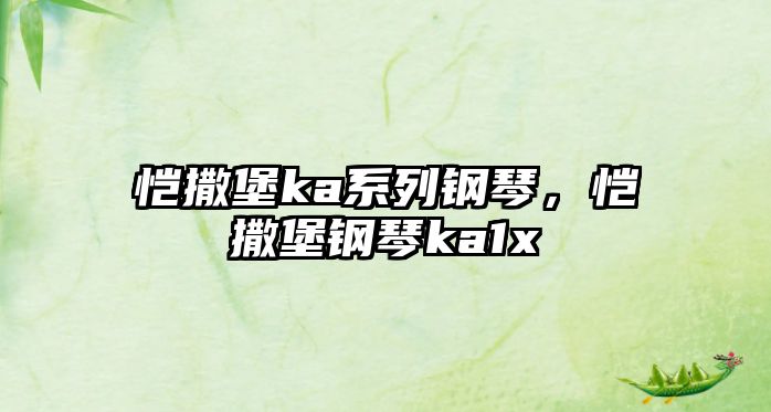 愷撒堡ka系列鋼琴，愷撒堡鋼琴ka1x