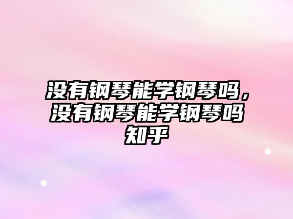 沒有鋼琴能學鋼琴嗎，沒有鋼琴能學鋼琴嗎知乎