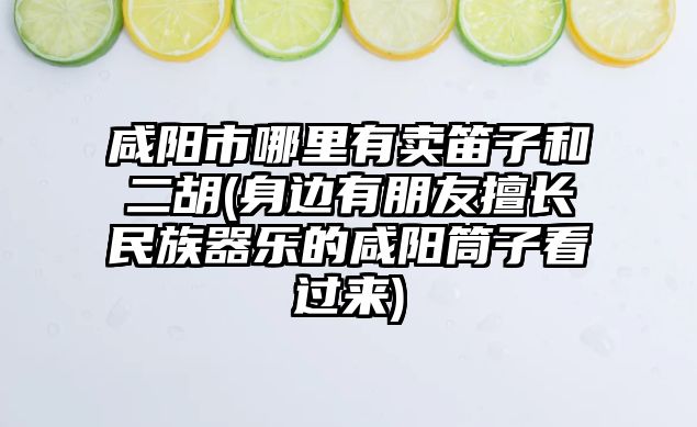 咸陽市哪里有賣笛子和二胡(身邊有朋友擅長民族器樂的咸陽筒子看過來)