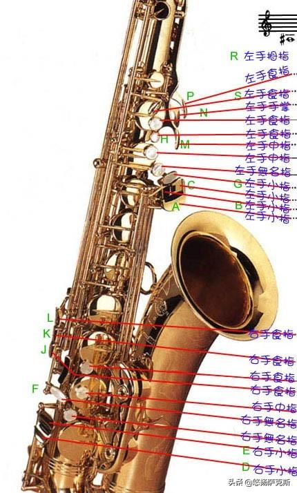 一張圖，教你在初學階段快速掌握薩克斯指法
