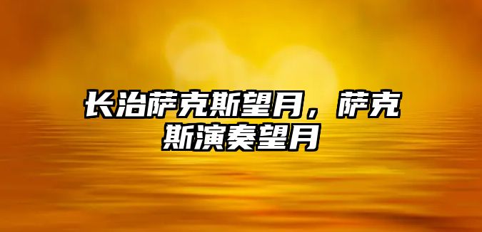 長治薩克斯望月，薩克斯演奏望月