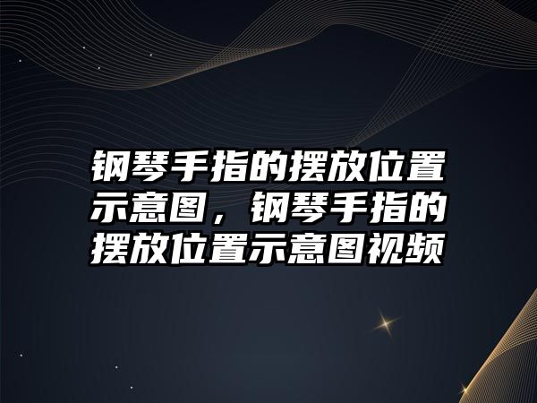 鋼琴手指的擺放位置示意圖，鋼琴手指的擺放位置示意圖視頻