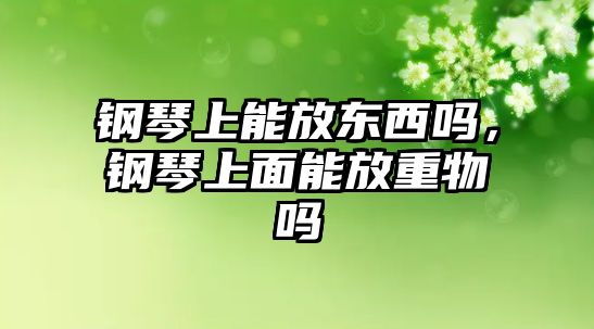 鋼琴上能放東西嗎，鋼琴上面能放重物嗎