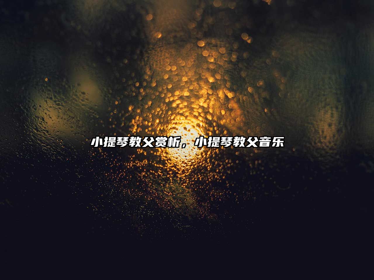 小提琴教父賞析，小提琴教父音樂