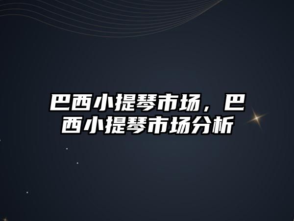 巴西小提琴市場，巴西小提琴市場分析