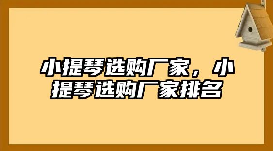 小提琴選購廠家，小提琴選購廠家排名