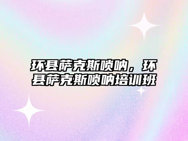 環縣薩克斯嗩吶，環縣薩克斯嗩吶培訓班