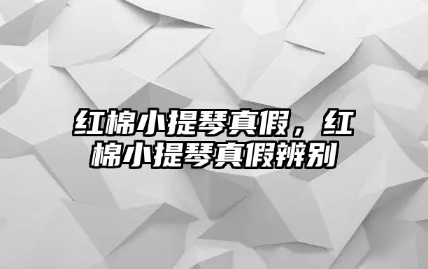 紅棉小提琴真假，紅棉小提琴真假辨別