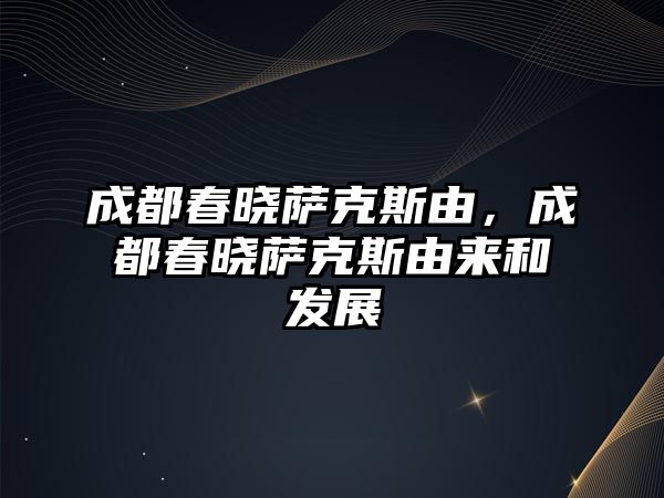 成都春曉薩克斯由，成都春曉薩克斯由來和發展