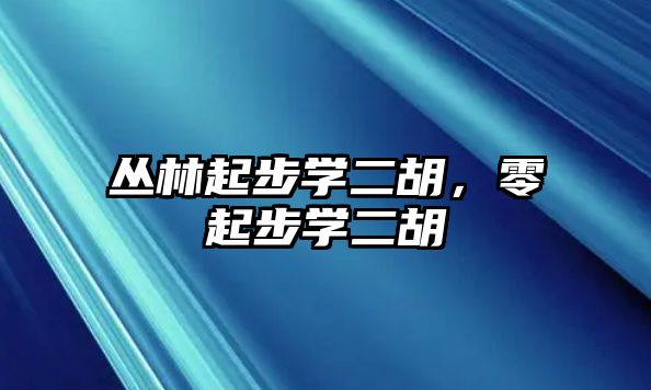 叢林起步學二胡，零起步學二胡