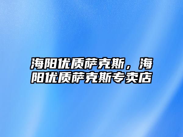 海陽優質薩克斯，海陽優質薩克斯專賣店