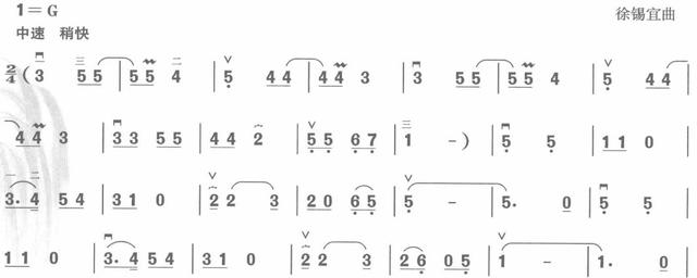 二胡G調（5. 2弦）把位練習與簡譜大全
