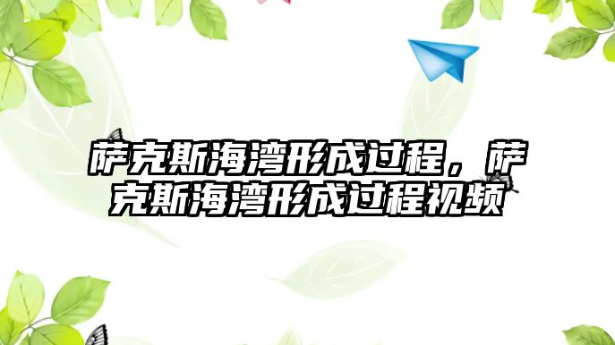 薩克斯海灣形成過(guò)程，薩克斯海灣形成過(guò)程視頻