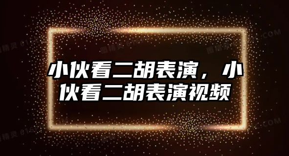 小伙看二胡表演，小伙看二胡表演視頻