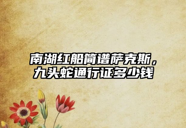 南湖紅船簡譜薩克斯，九頭蛇通行證多少錢