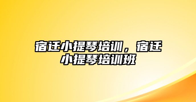 宿遷小提琴培訓，宿遷小提琴培訓班