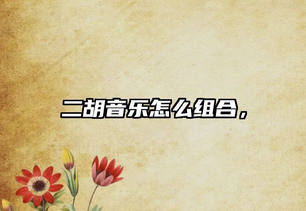 二胡音樂(lè)怎么組合，