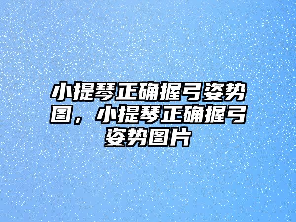 小提琴正確握弓姿勢圖，小提琴正確握弓姿勢圖片