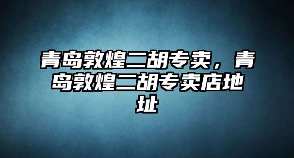 青島敦煌二胡專賣，青島敦煌二胡專賣店地址