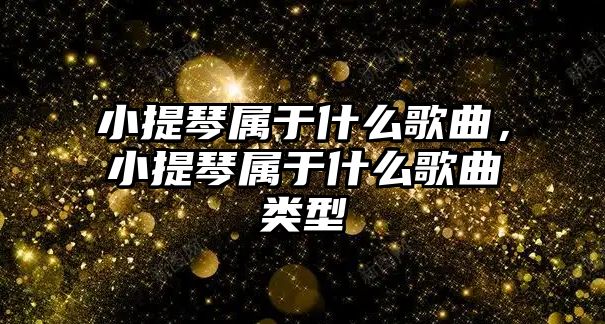 小提琴屬于什么歌曲，小提琴屬于什么歌曲類型