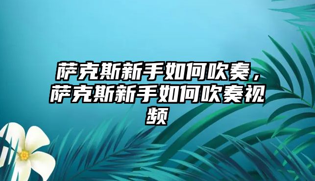 薩克斯新手如何吹奏，薩克斯新手如何吹奏視頻